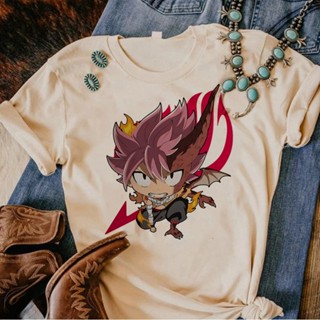 เสื้อยืด พิมพ์ลาย Fairy Tail สไตล์สตรีท สําหรับผู้หญิง