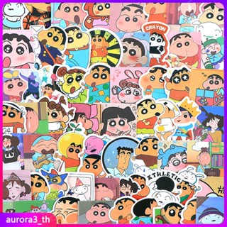 【ในการจัดส่ง】 50 ชิ้นการ์ตูนน่ารัก Crayon Shin-chan สติกเกอร์เทป Ins Deco สติกเกอร์ปิดผนึก