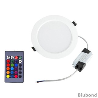 [Biubond] โคมไฟเพดาน LED RGB ทรงกลม เปลี่ยนสีได้ พร้อมรีโมตคอนโทรล