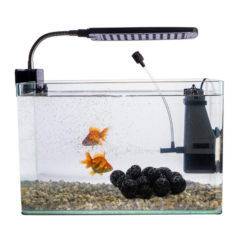 BUB Fishtank กรอง Media Bulk สีดํา Bio Balls ผ้าฝ้ายสําหรับ Aquariums การกรอง Bio Balls Media สําหรั