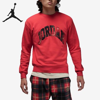 Jordan ของแท้ เสื้อกันหนาว ผ้าฝ้าย คอกลม สไตล์สปอร์ต สําหรับคู่รัก