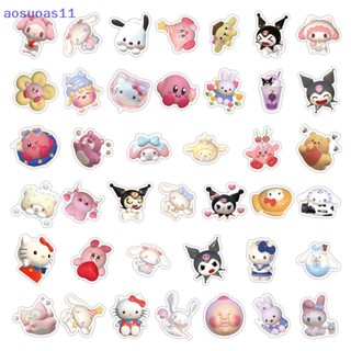 Aosuoas สติกเกอร์ ลายการ์ตูนอนิเมะ Kuromi My Melody 3D กันน้ํา สําหรับตกแต่ง 60 120 ชิ้น