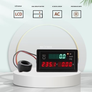 【MT】มัลติมิเตอร์ทดสอบแรงดันไฟฟ้าดิจิทัล Lcd AC80-300V 200-450V 0-100A 0-99999KwH