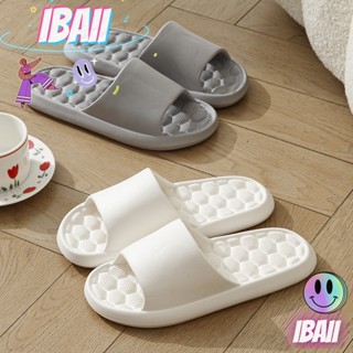 IBAII.  รองเท้าแตะพื้นนุ่มพลาสติกกันลื่นสำหรับบ้านในร่ม