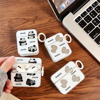 เคสหูฟัง กันลื่น กันน้ํา ลายสัตว์น่ารัก พร้อมสายโซ่คล้อง สําหรับ AirPods 1 2 Pro Pro 2 3