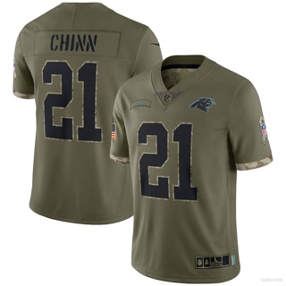 เสื้อกีฬาแขนสั้น ลายทีมชาติฟุตบอล Carolina Panthers HQ1 NFL ชุดเหย้า สําหรับผู้ชาย QH1