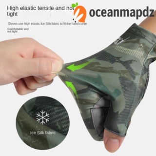 OCEANMAPDZ ถุงมือตกปลา กันลื่น ที่ทนทาน สําหรับผู้ชาย อุปกรณ์ตกปลา กีฬากลางแจ้ง ถุงมือหน้าจอสัมผัส กันลื่น ถุงมือตกปลา ถุงมือกันแดด