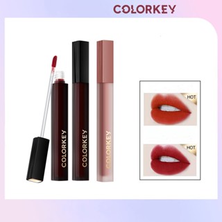 Colorkey Collage ลิปสติก เนื้อแมตต์กํามะหยี่ซาติน สีดํา สีชมพู สีขาว