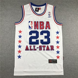 เสื้อกีฬาบาสเก็ตบอล ลาย nba Chicago Bulls No. 23 all star สีขาว 595451