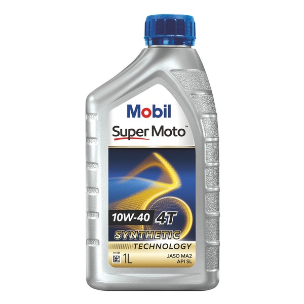 น้ำมันเครื่อง Mobil 1 Super Moto 10W-40 (กึ่งสังเคราะห์) 1 ลิตร
