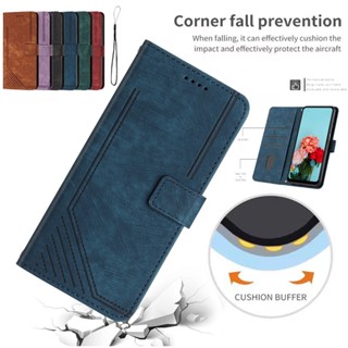 Flip Leather For Samsung Galaxy S23FE S23 Ultra S22 plus S22+ J7 2016 S23Ultra ซองโทรศัพท์ 3D ลายทาง Six colors Flip Cover เคสหนังแบบพับปิดได้ เคสกันกระแทกและช่องเสียบการ์ด ช่องเสียบการ์ด Card slot TPU Case ซองโทรศัพท์หนัง ฝาปิดแบบพับพร้อมช่องเสียบการ์ด