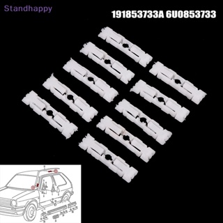 Standhappy คลิปตัดรางหลังคา 10 ชิ้น 191853733A 6U0853733 ใหม่ เบาะที่นั่ง สําหรับ VW Golf 7 MK2 Jetta GTI Caddy Passat B3 B4