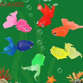 Ivanes โมเดลปลาทองจําลอง ปลาทองจําลอง ของเล่นลอยน้ํา งานฝีมือเรซิน สําหรับเด็ก