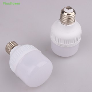 (Plusflower) ใหม่ หลอดไฟ LED 3W 5W 7W 9W 12W 15W E27 220V เซนเซอร์ตรวจจับการเคลื่อนไหว สีขาว สําหรับบันได ทางเดิน กลางคืน