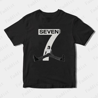 เสื้อยืดแขนสั้นลําลอง ผ้าฝ้าย คอกลม พิมพ์ลาย KPOP Bangtan Boys JK Seven สําหรับผู้ชาย และผู้หญิง 2023