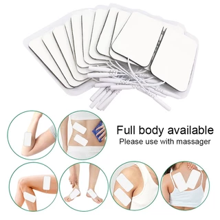 10/20pcs เครื่องกระตุ้นกล้ามเนื้อ Electrode Pads เจลผ้าไม่ทอ Self กาวเปลี่ยนแผ่นสําหรับ Tens Digital Therapy เครื่อง