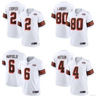 ใหม่ เสื้อยืดกีฬาแขนสั้น ลายทีมชาติฟุตบอล NFL Cleveland Browns Jersey Landry Cooper Watson Mayfield 1946