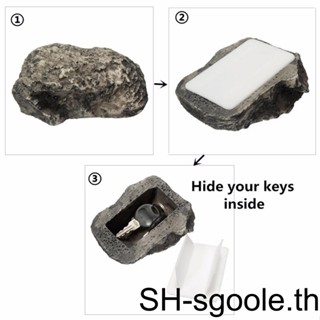 หินปลอมซ่อนกุญแจ เพื่อความปลอดภัย สําหรับตกแต่งสวน ปาร์ตี้ กลางแจ้ง