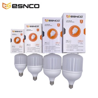 ESNCO หลอดไฟกระบอก หลอดไฟ LED ขั้วเกลียว E27 20W 30W 40W 50W แสงขาว อายุการใช้งาน20,000 ชั่วโมง