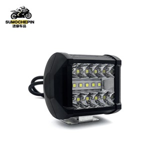 ไฟ LED สว่างตาแตก ไฟสปอร์ตไลท์มอเตอร์ไซต์ 12V   1ชิ้น แสงสีขาว ไฟกระพริบ ไฟช่วยตัดหมอก