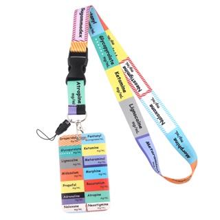 Plastic Gift Protective Cover Hard Shell Student Medical Portable Hanging With Lanyard Doctor Nurse Themed Card Holder