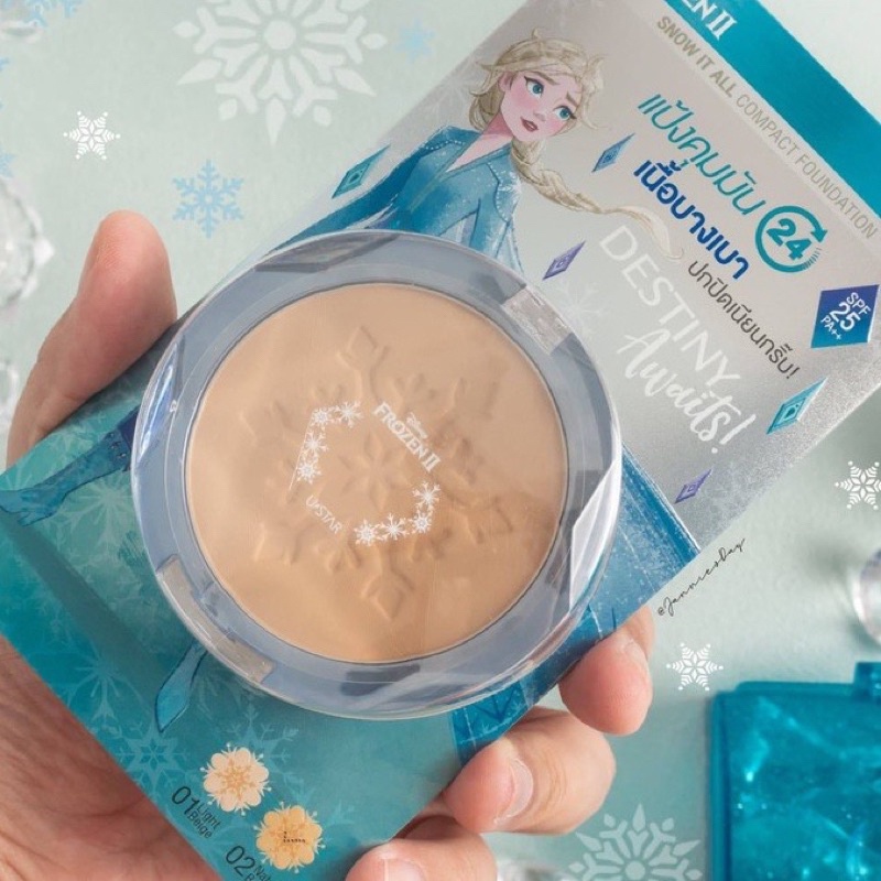 Ustar Snow It All Compact Foundation SPF 25 PA ++ แป้งเอลซ่า