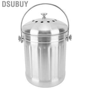 Dsubuy Kitchen Compost Bin Stainless Steel Charcoal Filters Bucket