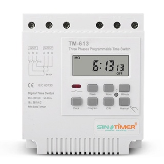 Sale! SINOTIMER TM613 380v Three Phase Timer Programmable Switch With Backlight