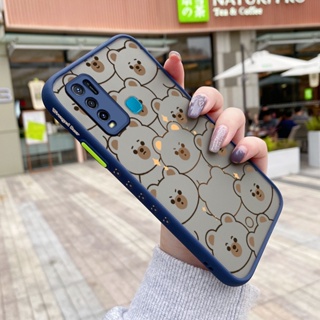 เคสโทรศัพท์มือถือแบบแข็ง ใส บาง กันกระแทก ลายการ์ตูนหมีน่ารัก สําหรับ VIVO Y30 Y30i Y50