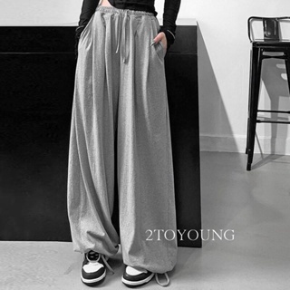 2TOYOUNG Moon กางเกงขายาว คาร์โก้ กางเกง เชือกอเมริกันคลาสิค Cargo pants 2023 NEW 071834 High quality ทันสมัย fashion Unique A23L0P9 36Z230909