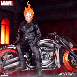 พร้อมส่ง ของแท้ โมเดลฟิกเกอร์ Mezco Ghost Rider Soul Chariot 1/12 สําหรับรถจักรยานยนต์