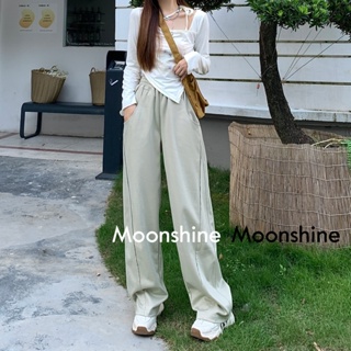 Moon  กางเกงขายาว คาร์โก้ กางเกง เชือกอเมริกันคลาสิค Cargo pants 2023 NEW 071715 รุ่นใหม่ ทันสมัย Trendy สวย A20M01J 36Z230909