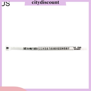 &lt;citydiscount&gt; Uk/us เทปวัดขนาดแหวนนิ้วมาตรฐาน สําหรับร้านเครื่องประดับแฮนด์เมด DIY