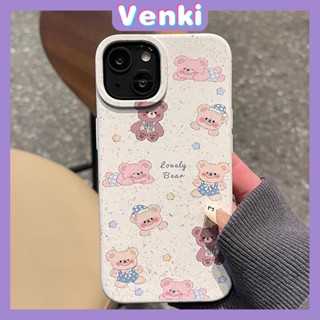 Venki - เข้ากันได้สำหรับ เคส iphone 11 เคสไอโฟน เคสไอโฟน11  เป็นมิตรกับสิ่งแวดล้อม Degradable Case Smooth Protective Wheat Case Cute Sleeping Lazy Bear Compatible with iPhone 14 Pro max 13 Pro max 12 Pro Max 11 XR 7 8Plus