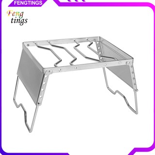 [Ft] ขาตั้งเตาย่าง สเตนเลส อเนกประสงค์ ปรับได้ สําหรับตั้งแคมป์ 1 ชุด