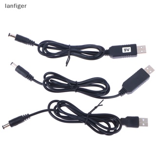 Lanf โมดูลอะแดปเตอร์แปลงพลังงาน USB DC 5V เป็น DC 9V 12V 2.1x5.5 มม. ตัวผู้ EN