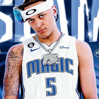 เสื้อกีฬาแขนสั้น ลายทีมชาติฟุตบอล Orlando Magic 22-23 เสื้อกีฬาบาสเก็ตบอล 5 Paolo Banchero สําหรับผู้ชาย