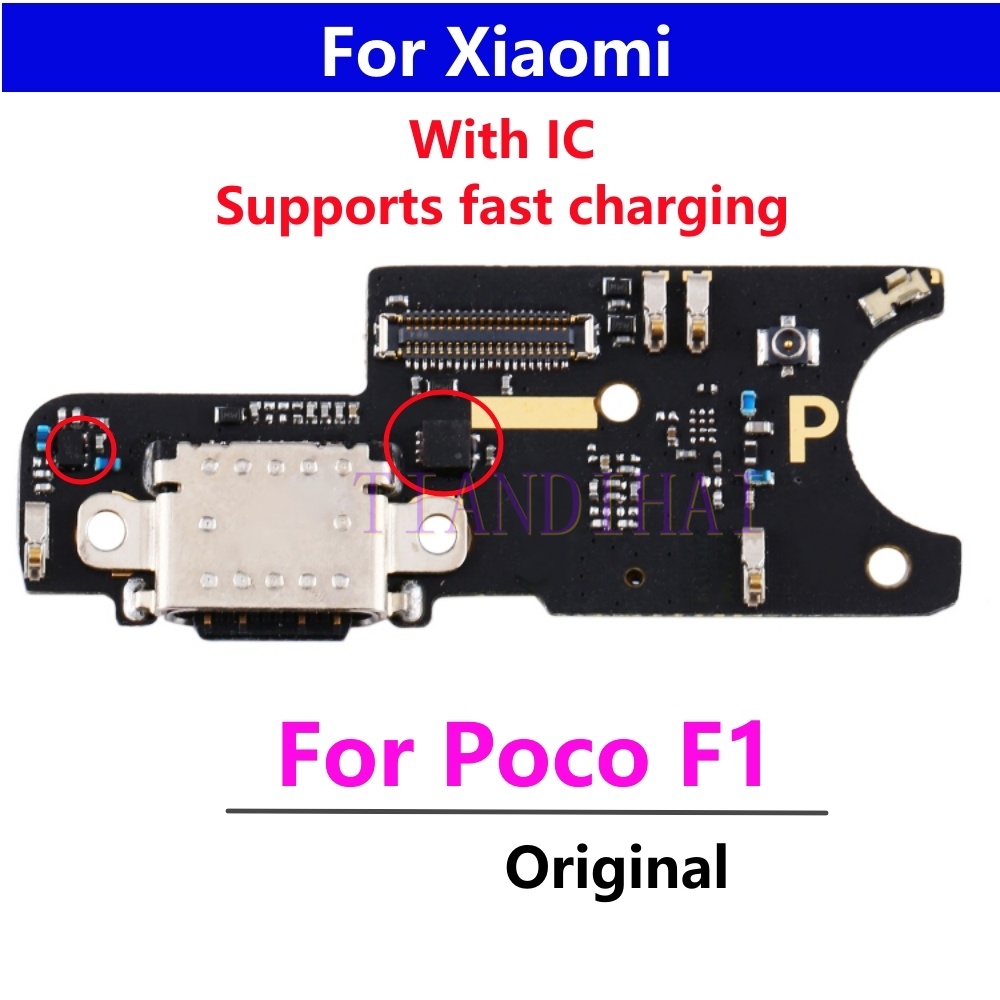 ใหม่ แท้ บอร์ดเชื่อมต่อสายเคเบิล พอร์ตชาร์จ USB สําหรับ Xiaomi Pocophone F1 Poco F1