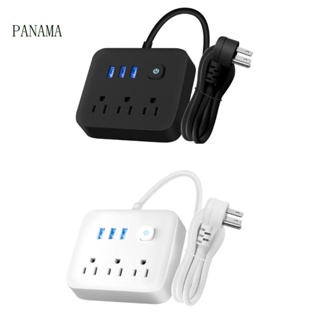 Nama รางปลั๊กไฟ อเนกประสงค์ พร้อมสายต่อขยาย 1 2 เมตร 3 ช่อง พอร์ต Usb 3 ช่อง