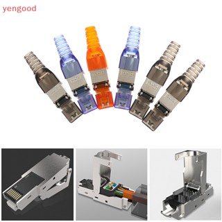 (YGD) Cat6a/7/8 โมดูลเชื่อมต่อโลหะ Ftp Rj45 ปลั๊กฟรีเครื่องมือ