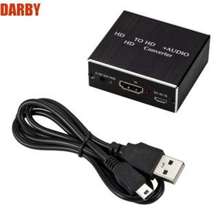 Darby อะแดปเตอร์แปลงเสียง HDMI ออปติคอล ติดตั้งง่าย 3.5 มม. สําหรับ TV โปรเจคเตอร์ บลูเรย์ DVD