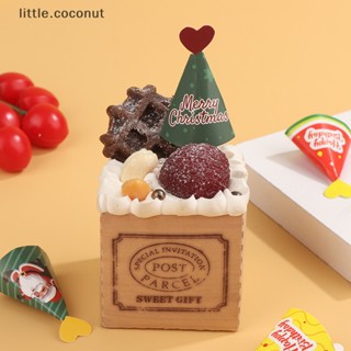 [little.coconut] หมวกคริสต์มาส รูปหมีจิ๋ว 1:12 สําหรับตกแต่งบ้านตุ๊กตา 1 ชุด