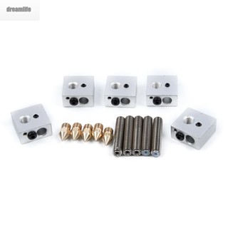 【DREAMLIFE】Kit Accessory Throat Tube Brass Heater Works Set Block Anet A8 M6 15Pcs Print