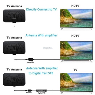 Ch*【พร้อมส่ง】เสาอากาศดิจิตอล HDTV พร้อมตัวแปลงสัญญาณ ถอดออกได้ 1 ชุด