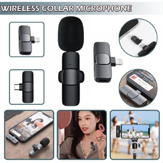 Wireless Lavalier Microphone Audio Video Recording Mini Mic For Android/iphone