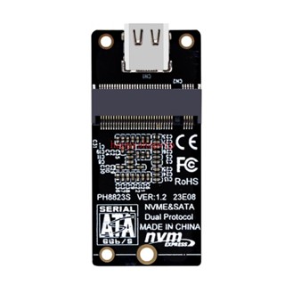 อะแดปเตอร์การ์ดฮาร์ดไดรฟ์ HSV M 2 NVME JMS581 DualProtocol NVME 10G