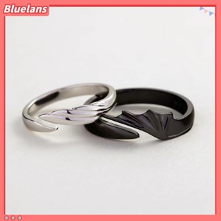 Bluelans แหวนโลหะ กันสนิม สวยหรู ของขวัญวันเกิด สําหรับผู้หญิง 2 ชิ้น