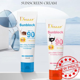 ครีมกันแดด SPF 90 ขนาด 100 มล. แบบพกพา ที่ทนทาน พร้อมเม็ดสี F3C5