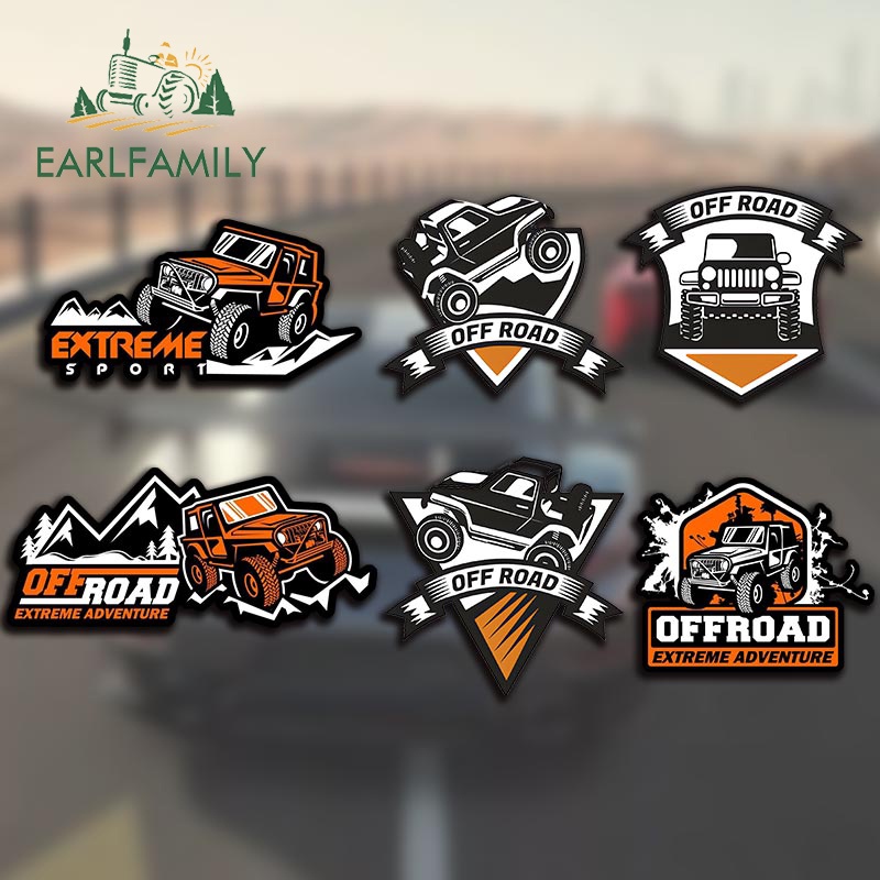 EARLFAMILY 13 ซม.สําหรับรถออฟโรดผจญภัย 4X4 รถสติกเกอร์กันน้ํารถจักรยานยนต์ Decal กระจกไวนิลบุคลิกภาพกราฟิก