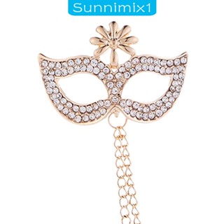 [Sunnimix1] เข็มกลัดโซ่ พลอยเทียม ลายดอกไม้ แวววาว สไตล์เรโทร เครื่องประดับ สําหรับเจ้าบ่าว งานแต่งงาน